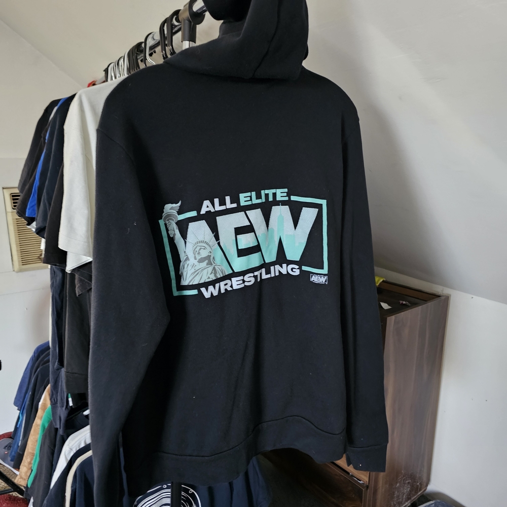 AEW Statue Of Liberty Zip Up Hoodie